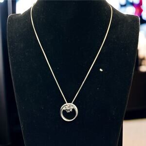 Sterling Silver 925 Teacher Appreciation Quote Slogan Charm Pendant Necklace 18"